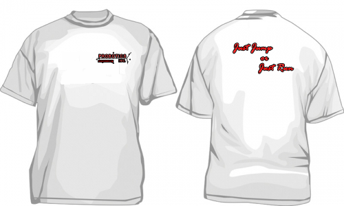 T shirt front and back